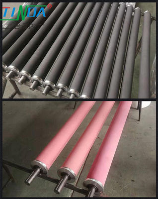 Roller à film plastique non adhésif Roller à rouleaux de guidage en caoutchouc de banane Résistance aux UV