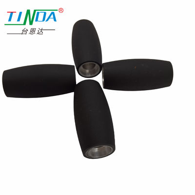 Noyau métallique et surface lisse en acier inoxydable PU Roue de tambour élastomère pour véhicule à guidage automatisé