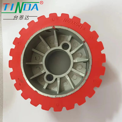 Résistance aux glissades Roller à plaque de roue en silicone pour applications à température