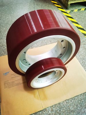 Capacité de charge élevée Roue motrice personnalisée AGV avec roulement à billes et diamètre personnalisé