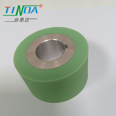 Roues d'alimentation en caoutchouc cylindrique rond résistant à la température Rouleaux de couture pour machines de fabrication de papier