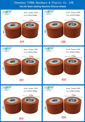 Résistance à haute pression 350 rouleaux en silicone à rouleaux pour YEFOMM H H PFAFF NAWON machine d'étanchéité à couture en Indonésie